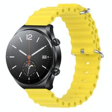 Per Xiaomi MI Watch S1 22mm Cinturino in silicone a tinta unita stile oceano (giallo)