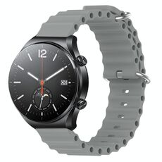 Per Xiaomi MI Watch S1 22mm Cinturino in silicone a tinta unita stile oceano (grigio)