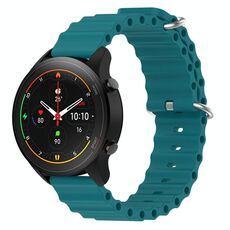 Per Xiaomi MI Watch S1 Pro 22mm Cinturino in silicone a tinta unita stile oceano (verde)
