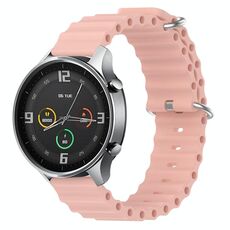 Per Xiaomi MI Watch Color 22mm Cinturino in silicone a tinta unita in silicone stile oceano (rosa)