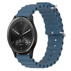 Per Garmin Vivomove Sport 20mm Cinturino in silicone a tinta unita stile oceano (grigio roccia)