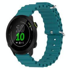 Per Garmin Forerunner 158 20mm Cinturino in silicone a tinta unita stile oceano (verde)