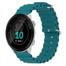 Per Garmin Forerunner 55 20mm Cinturino in silicone a tinta unita stile oceano (verde)