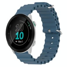 Per Garmin Forerunner 55 20mm Cinturino in silicone a tinta unita stile oceano (grigio roccia)