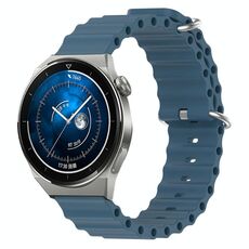 Per Huawei Watch GT3 Pro 43mm 20mm Cinturino in silicone a tinta unita stile oceano (grigio roccia)
