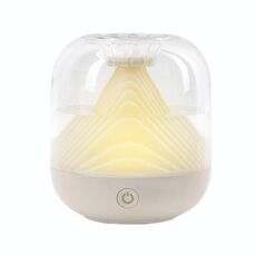 FX-039 Umidificatore a luce ambientale con ricarica USB Mini umidificatore wireless da montagna (bianco)