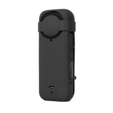 Per Insta360 X4 Custodia protettiva in silicone con copriobiettivo (nero)