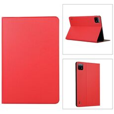 Custodia in pelle flip con texture elastica per Xiaomi Pad 6S Pro (rosso)