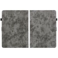 Custodia per tablet in pelle con motivo tigre per Amazon Kindle Paperwhite 5 2023 2024 (grigio)