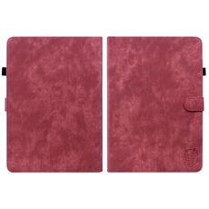 Custodia per tablet in pelle flip con motivo tigre per Amazon Kindle Paperwhite 5 2023 2024(Rosso)