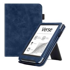 Custodia smart tablet in pelle di vitello Verse Pro per Pocketbook Verse Pro (blu)