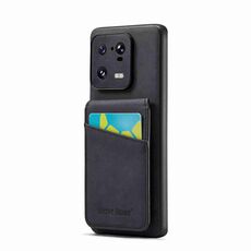 Per Xiaomi 13 Pro Fierre Shann Crazy Horse Porta carte Cover posteriore Custodia per telefono in PU (nero)