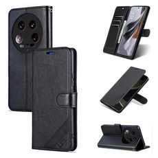 Per Xiaomi 14 Ultra AZNS Custodia per cellulare in pelle con texture in pelle di pecora (nera)