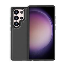 Per Samsung Galaxy S22 Ultra 5G Armor Custodia per telefono ibrida in TPU per PC (nera)