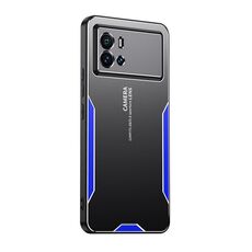 Custodia per telefono in metallo ibrido TPU per vivo iQOO9 Blade Series (blu)