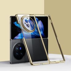 Custodia per telefono antiurto per PC galvanica per vivo X Fold3 6D (oro)