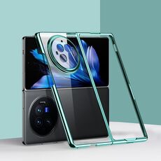 Custodia per telefono antiurto per PC galvanica per vivo X Fold3 6D (verde)