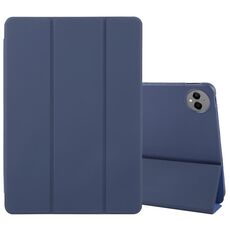 Custodia per tablet ripiegabile in pelle siliconica per Huawei MatePad Pro 13.2 (blu scuro)