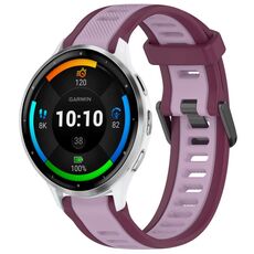 Per cinturino in silicone testurizzato bicolore Garmin Venu 3 da 22 mm (viola)