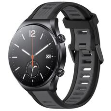 Per Xiaomi MI Watch S1 22mm cinturino in silicone strutturato bicolore (grigio + nero)