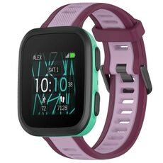 Per cinturino in silicone testurizzato bicolore Garmin Bounce da 20 mm (viola)