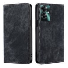 Per OPPO Reno11 F 5G RFID Custodia antifurto in pelle magnetica per telefono (nero)