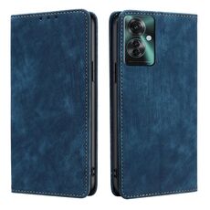 Per OPPO Reno11 F 5G RFID Custodia antifurto in pelle magnetica per telefono (blu)