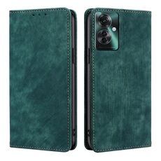 Per OPPO Reno11 F 5G RFID Custodia antifurto in pelle magnetica per telefono (verde)