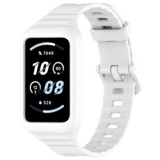 Cinturino per orologio in silicone integrato per Honor Band 9 Armor (bianco)