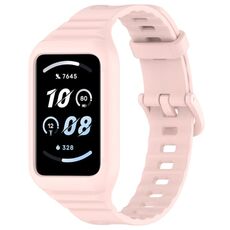 Cinturino per orologio in silicone integrato per Honor Band 9 Armor (rosa chiaro)