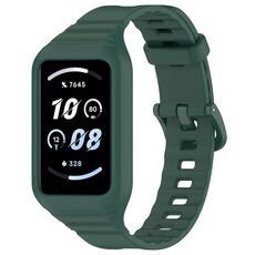 Cinturino per orologio in silicone integrato per Honor Band 9 Armor (verde scuro)