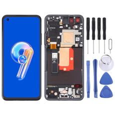 Per Asus Zenfone 9 9Z AI2202 Schermo LCD originale digitalizzatore assemblaggio completo con cornice (nero)