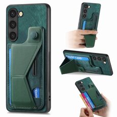 Per Samsung Galaxy S23+ 5G II Custodia per telefono con slot per schede con supporto scorrevole a forma di K (verde)