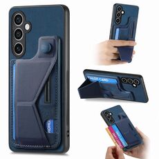 Per Samsung Galaxy S23 FE 5G II Custodia per telefono con slot per schede a forma di K (blu)