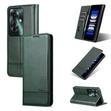 Per OPPO Reno11 F AZNS Custodia magnetica in pelle di vitello con vibrazione (verde scuro)