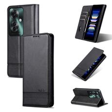 Per OPPO Reno11 F AZNS custodia magnetica in pelle di vitello con vibrazione (nera)
