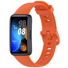 Per Huawei Band 8/9/9 Cinturino in silicone con fibbia colorata tinta unita NFC (arancione)