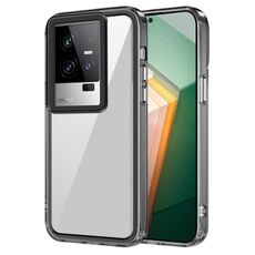 Per vivo iQOO 11 Custodia per telefono antiurto in acrilico trasparente + TPU (nero trasparente)