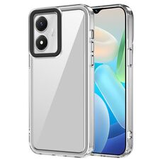 Per vivo Y02s/Y16/Y56/T2x 5G India Custodia per telefono antiurto in acrilico trasparente + TPU (trasparente)