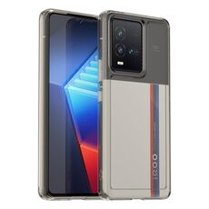 Custodia per telefono TPU serie Candy per vivo iQOO 9T (grigio trasparente)