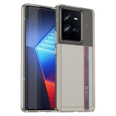 Custodia per telefono TPU serie Candy per vivo iQOO 10 Pro (grigio trasparente)