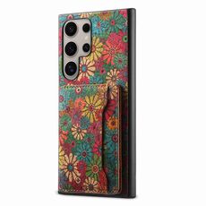 Custodia per telefono con slot per scheda Samsung Galaxy S24 Ultra 5G (verde primavera)