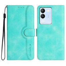 Per vivo V30 Lite 5G Global Heart Pattern Skin Feel Custodia in pelle per telefono (azzurro)