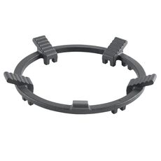 Anello di supporto antiscivolo per wok in ghisa con griglia antiscivolo per fornello a gas (nero)