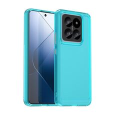 Per la custodia in TPU per Xiaomi 14 Pro Candy Series (blu trasparente)