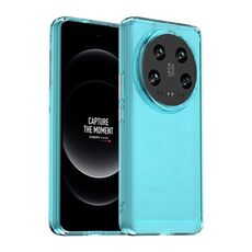 Per la custodia in TPU per Xiaomi 14 Ultra Candy Series (blu trasparente)
