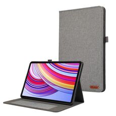Custodia per tablet in pelle e tessuto Xiaomi Redmi Pad Pro 12.1 (grigio)