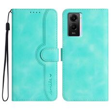 Per vivo Y75 5G Global/T1 5G Global Heart Pattern Skin Feel Custodia in pelle per telefono (azzurro)