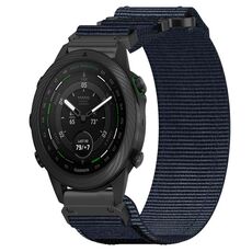 Per cinturino per orologio Garmin MARQ Golfer, cinturino in nylon da 22 mm con chiusura a strappo (blu)