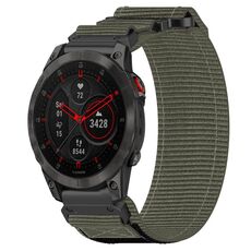 Per cinturino per orologio Garmin EPIX Gen 2 da 22 mm in nylon con chiusura a strappo (grigio)